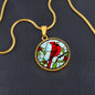 Cardinal Engraved Necklace in Gold or Silver-[Heartfelt Family Gift]
