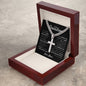 Grandson Engraved Cross-[Heartfelt Family Gift]