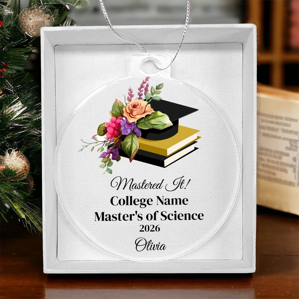 Masters Degree Graduation Ornament