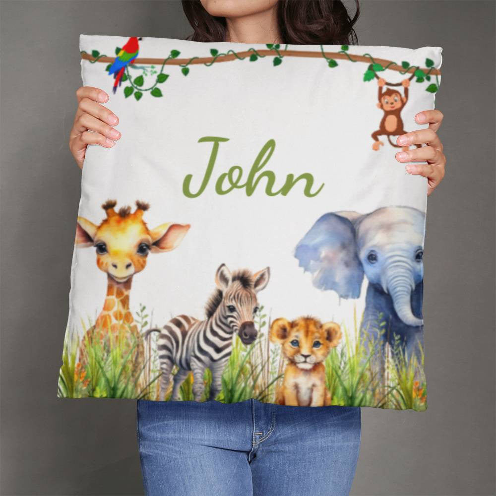 Kids Nursery Safari Zoo Animal Pillow-[Heartfelt Family Gift]