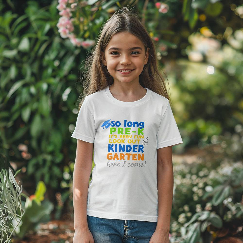 So Long Pre-K Graduation T-shirt for Child-[Heartfelt Family Gift]