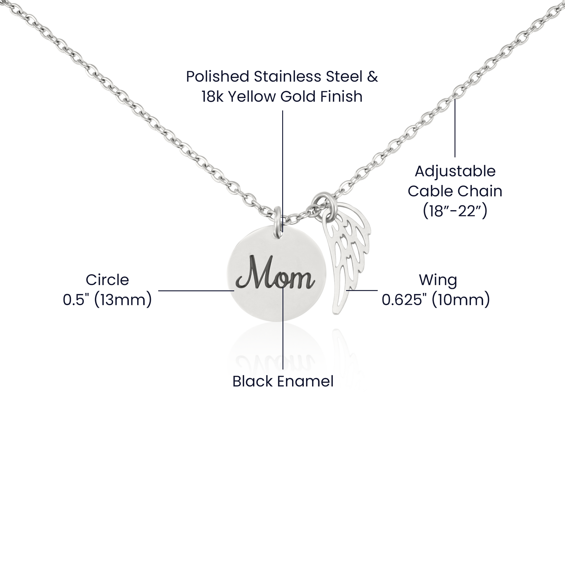 Mom Memorial Necklace-[Heartfelt Family Gift]