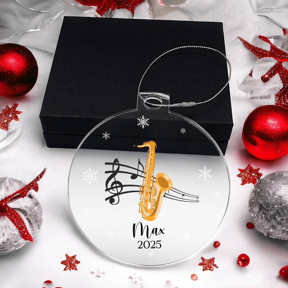 Saxophone Music Ornament