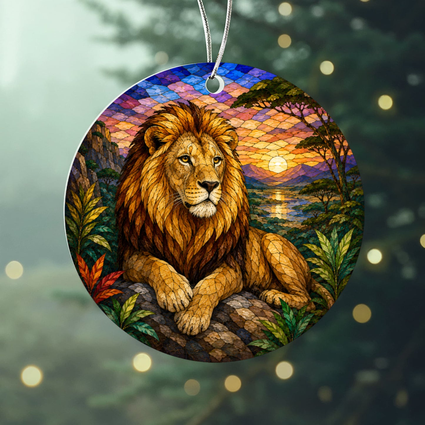 Jungle Animals Christmas Ornament