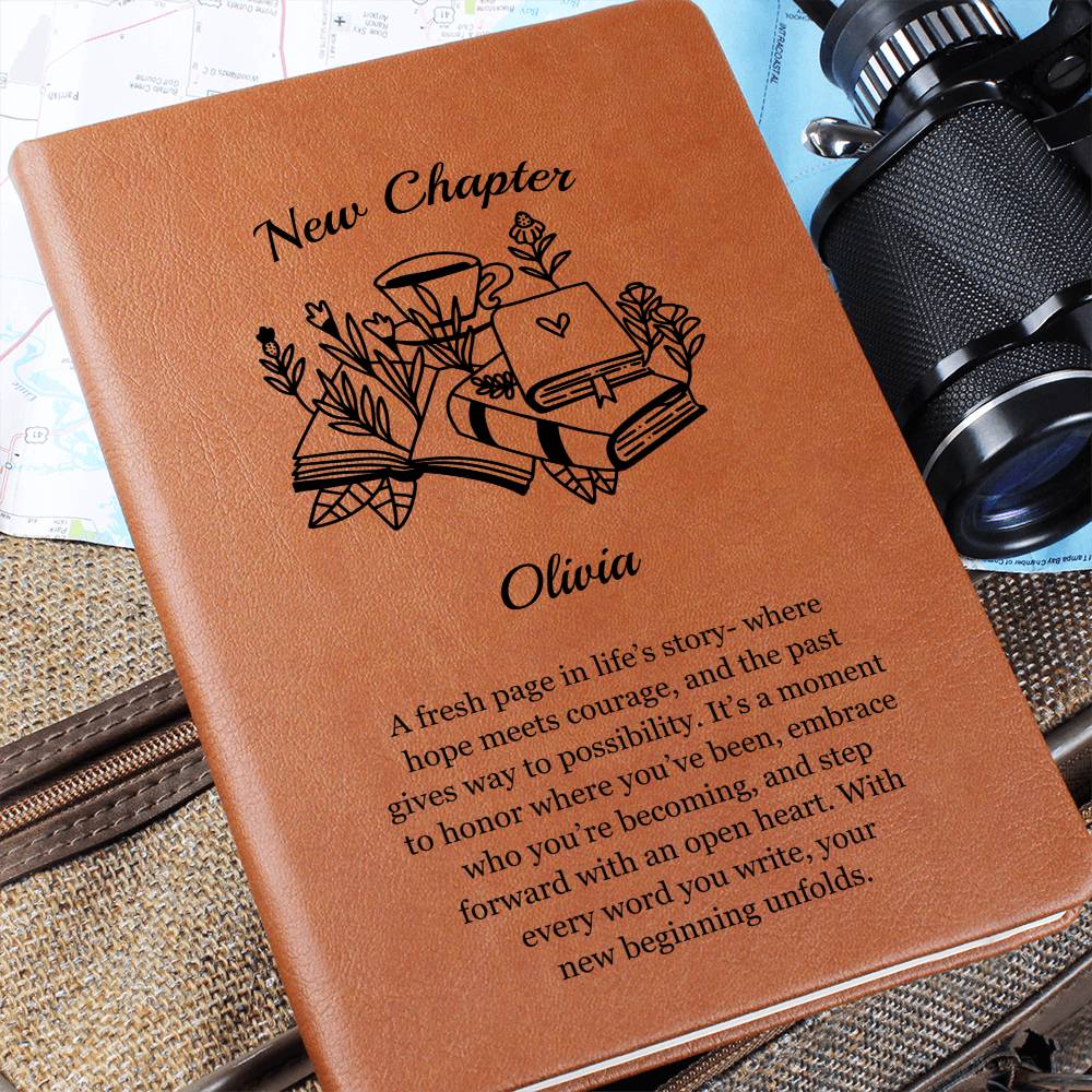 Personalized New Chapter Vegan Leather Journal