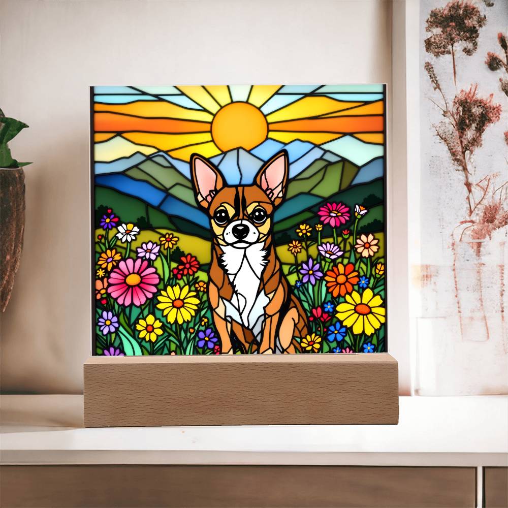 Chihuahua Dog Lighted Plaque