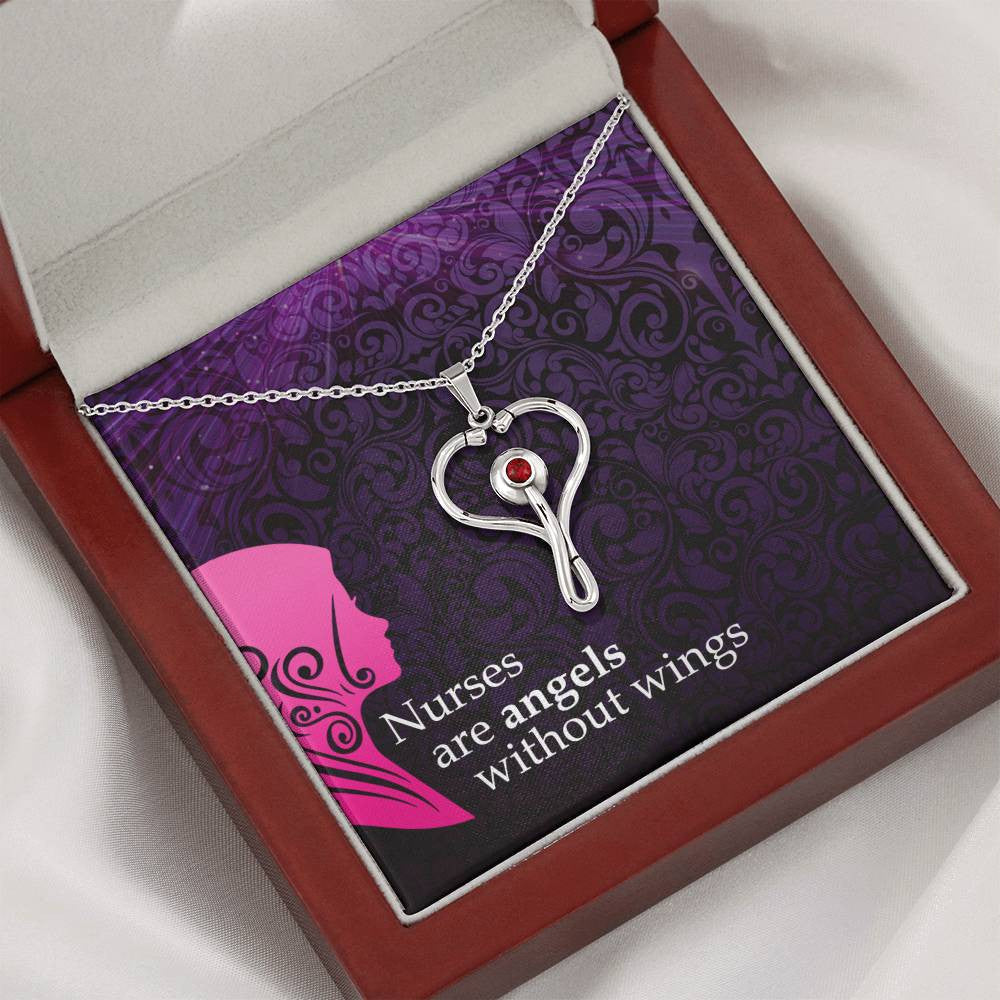 Nurse Stethoscope Necklace Gift-[Heartfelt Family Gift]