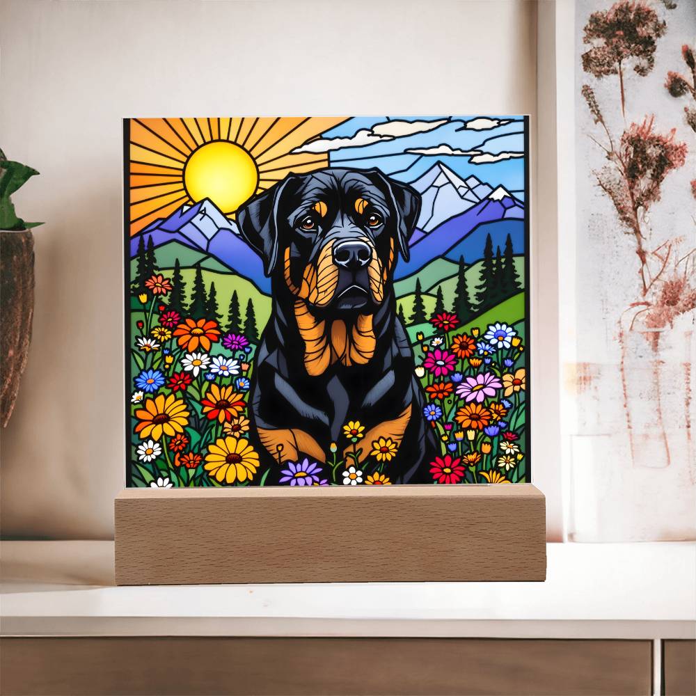 English Retriever Dog Lighted Plaque