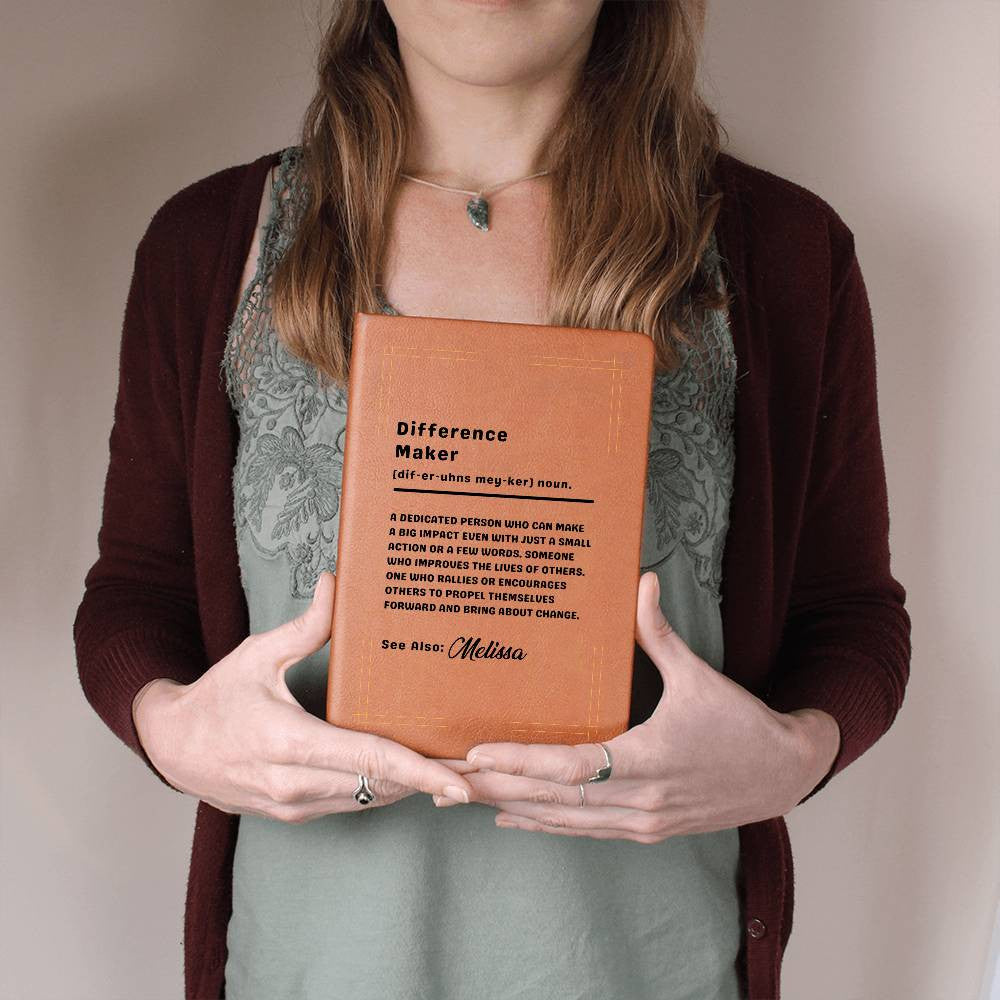 Difference Maker Personalized Journal-[Heartfelt Family Gift]
