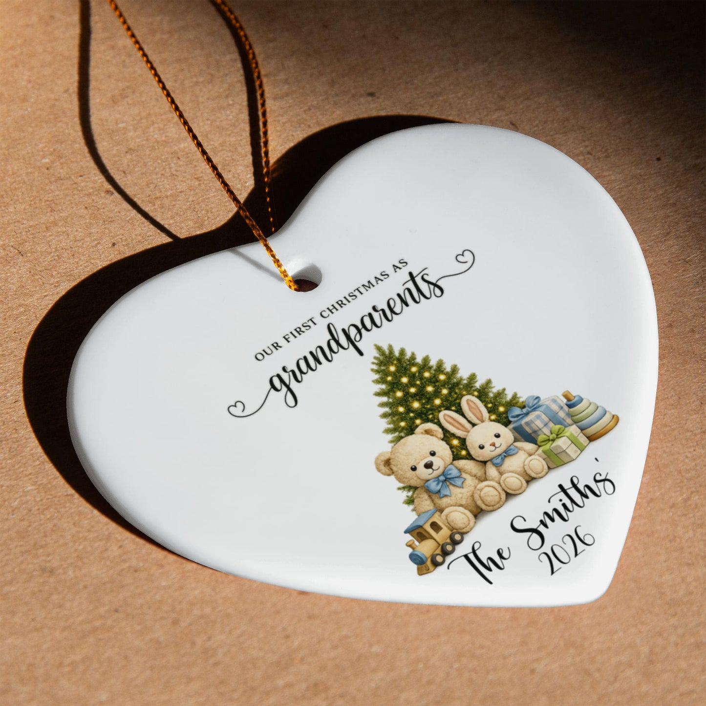1st Christmas As Grandparents Ornament