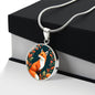 Red Fox Pendant Necklace-[Heartfelt Family Gift]