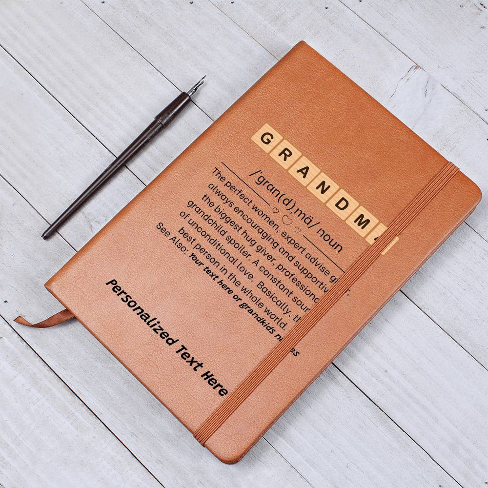 Grandma Definition Noun Personalized Keepsake Journal-[Heartfelt Family Gift]