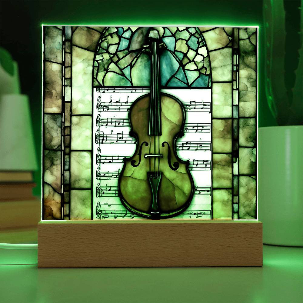 Violin Acrylic Plaque Gift for Music Lover-[Heartfelt Family Gift]