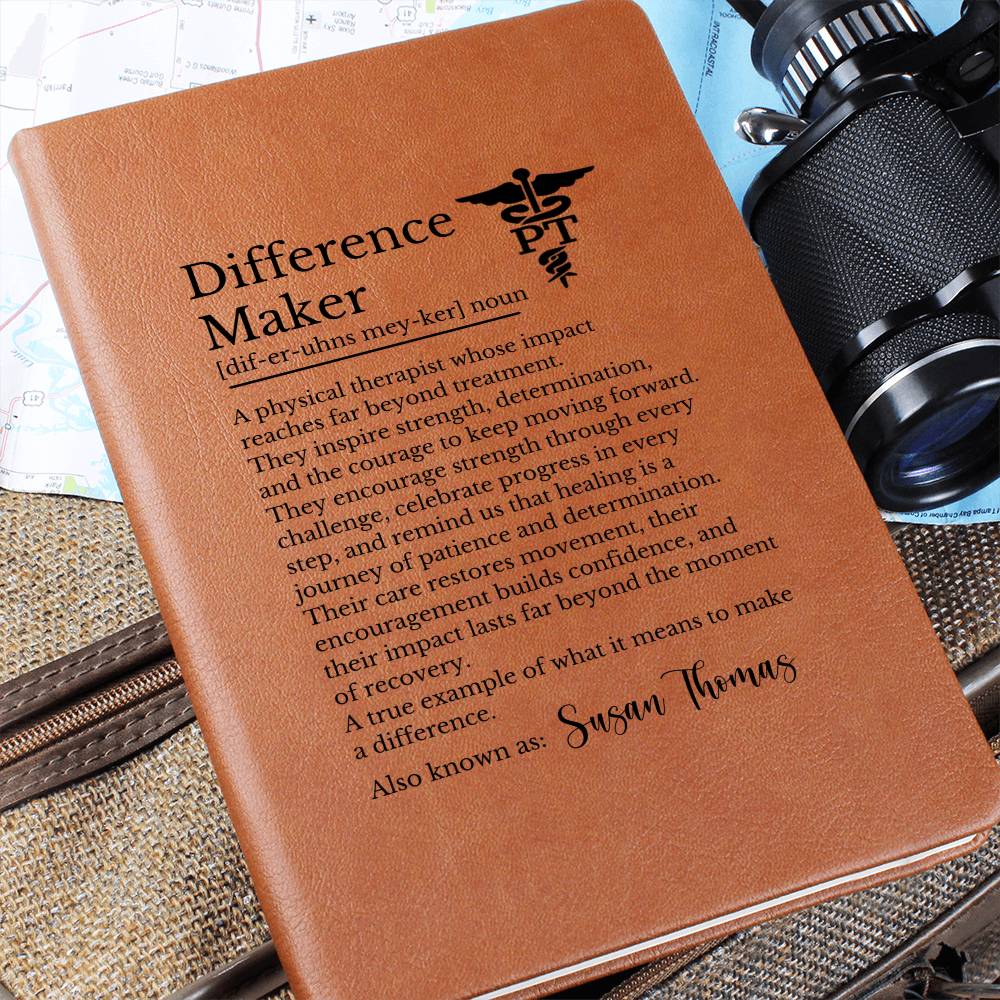 PT DPT Personalized Journal Gift for Physical Therapist