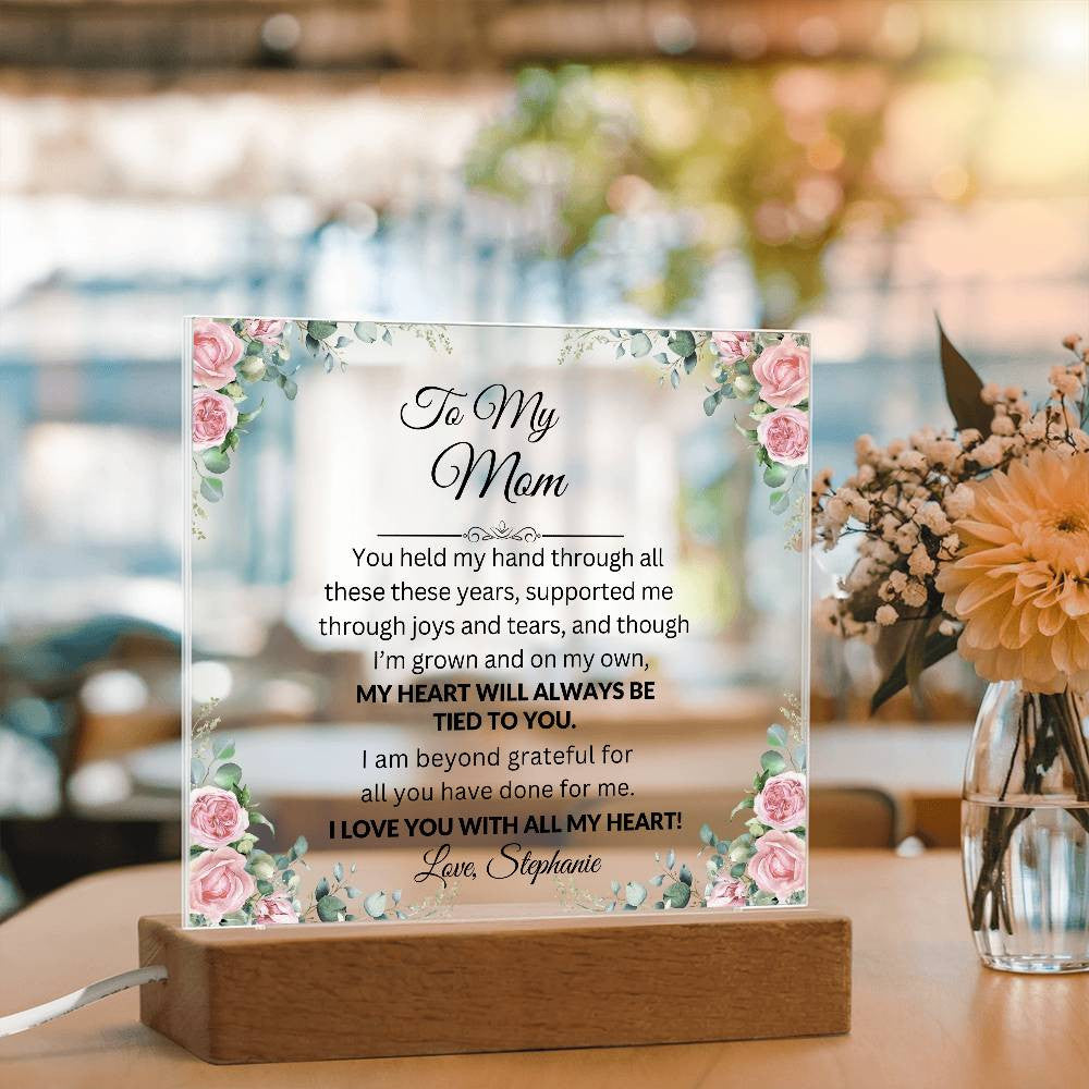 To My Mom Personalized Acrylic Plaque Gift-[Heartfelt Family Gift]