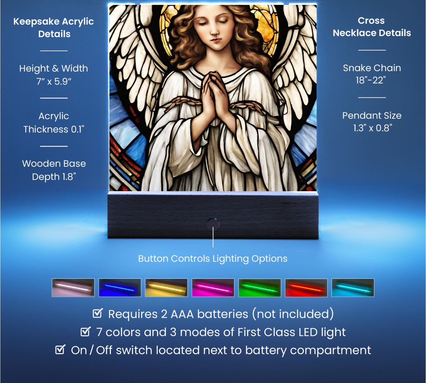 Keepsake Acrylic Bundle (Cross)-[Heartfelt Family Gift]