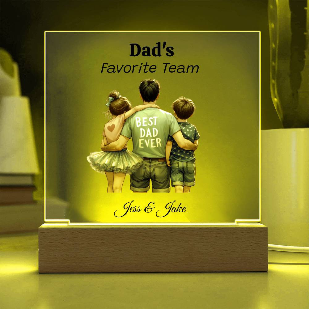 Custom Plaque for Dad Gift-[Heartfelt Family Gift]