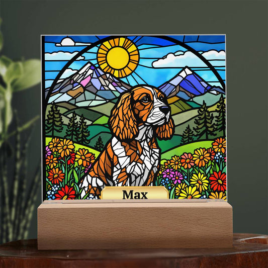 English Cocker Spaniel Lighted Plaque