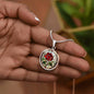 Rose Engraved Necklace in Gold or Silver-[Heartfelt Family Gift]