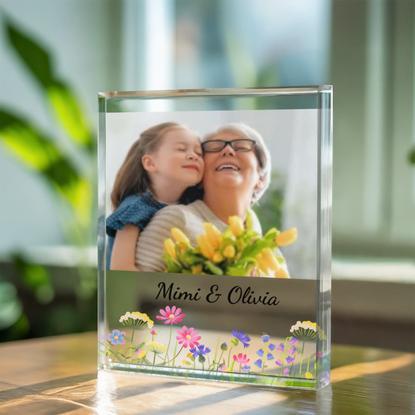 Grandma & Me Photo Acrylic Block