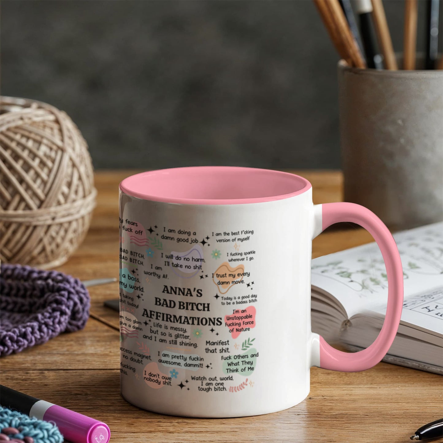 Color Accent Mugs