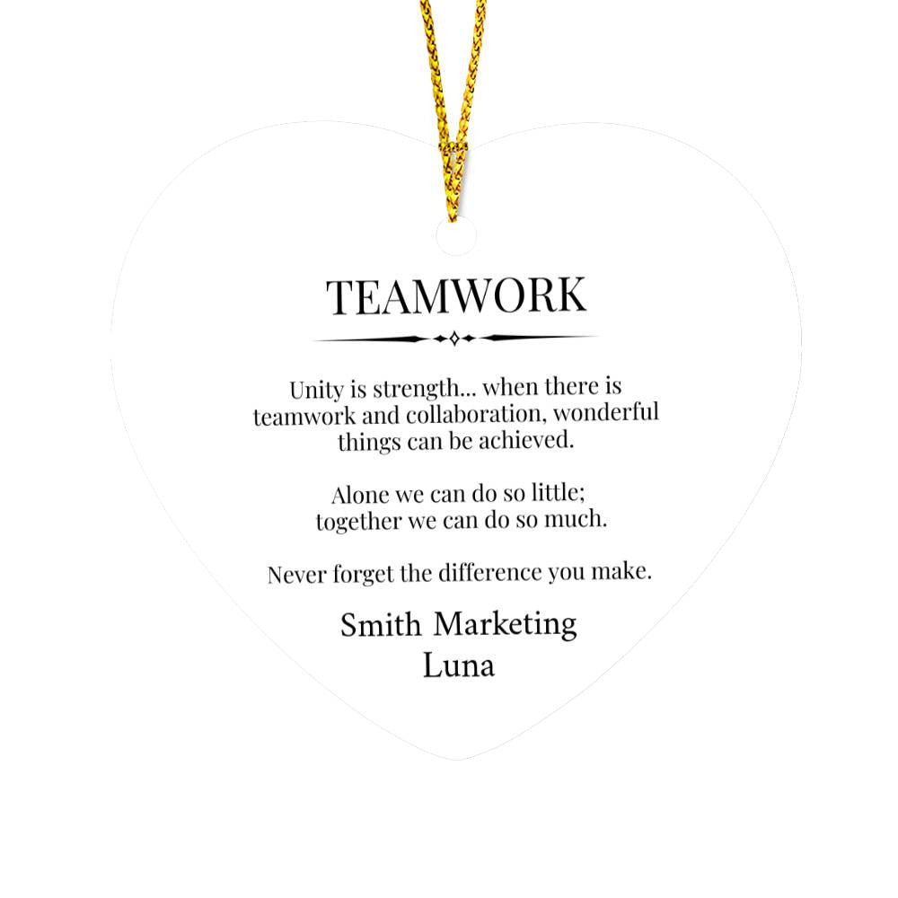 Corporate Christmas Heart Ornament-[Heartfelt Family Gift]