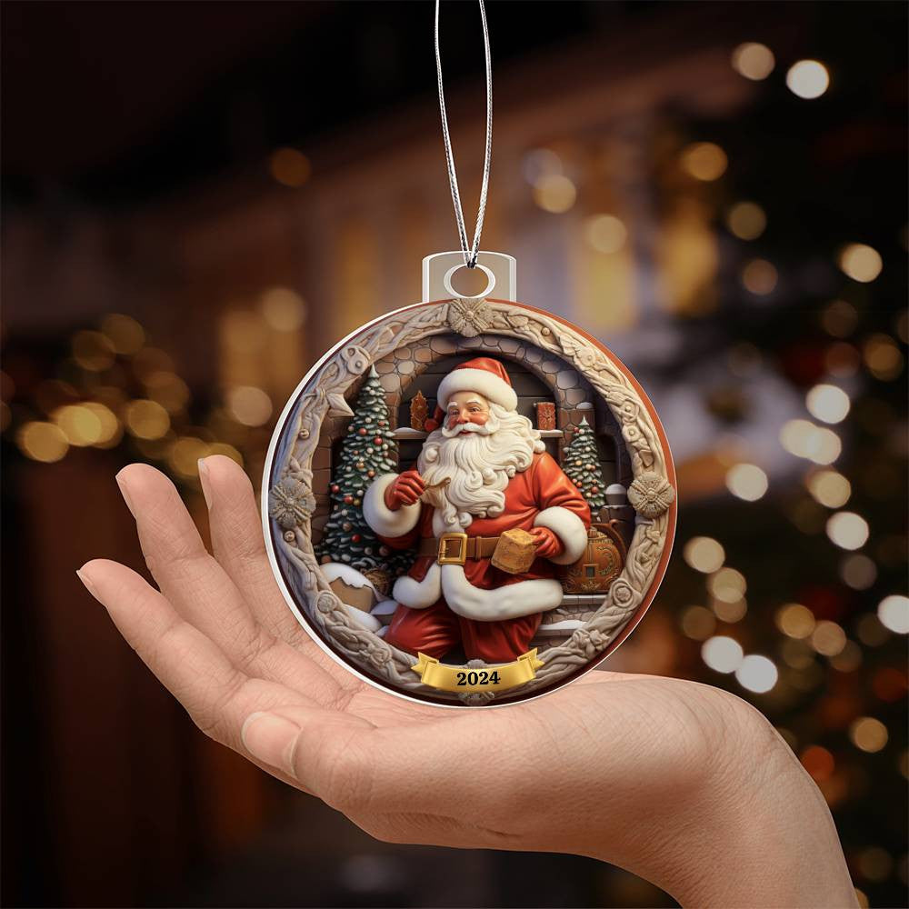 Santa Christmas Ornament-[Heartfelt Family Gift]