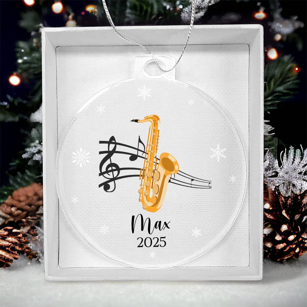 Saxophone Music Ornament