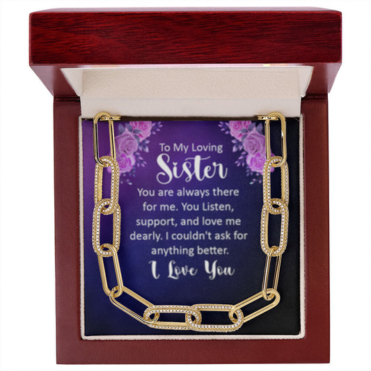 Sister Forever Linked Necklace-[Heartfelt Family Gift]
