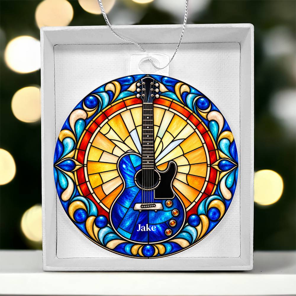 Electric Guitar Christmas Ornament