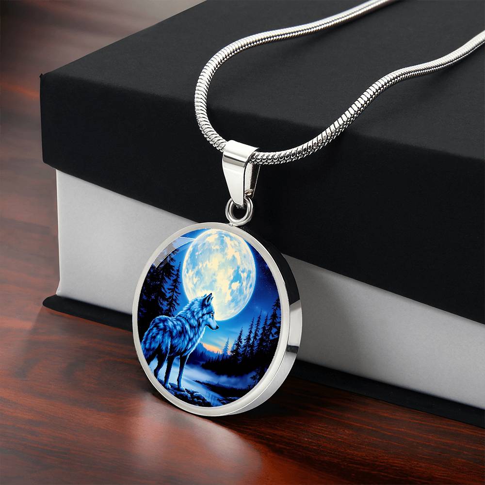 Personalized Winter Wolf Necklace or Bracelet