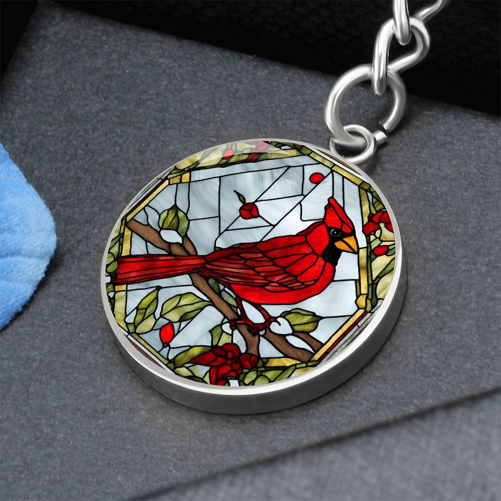 Cardinal Engraved Keychain-[Heartfelt Family Gift]