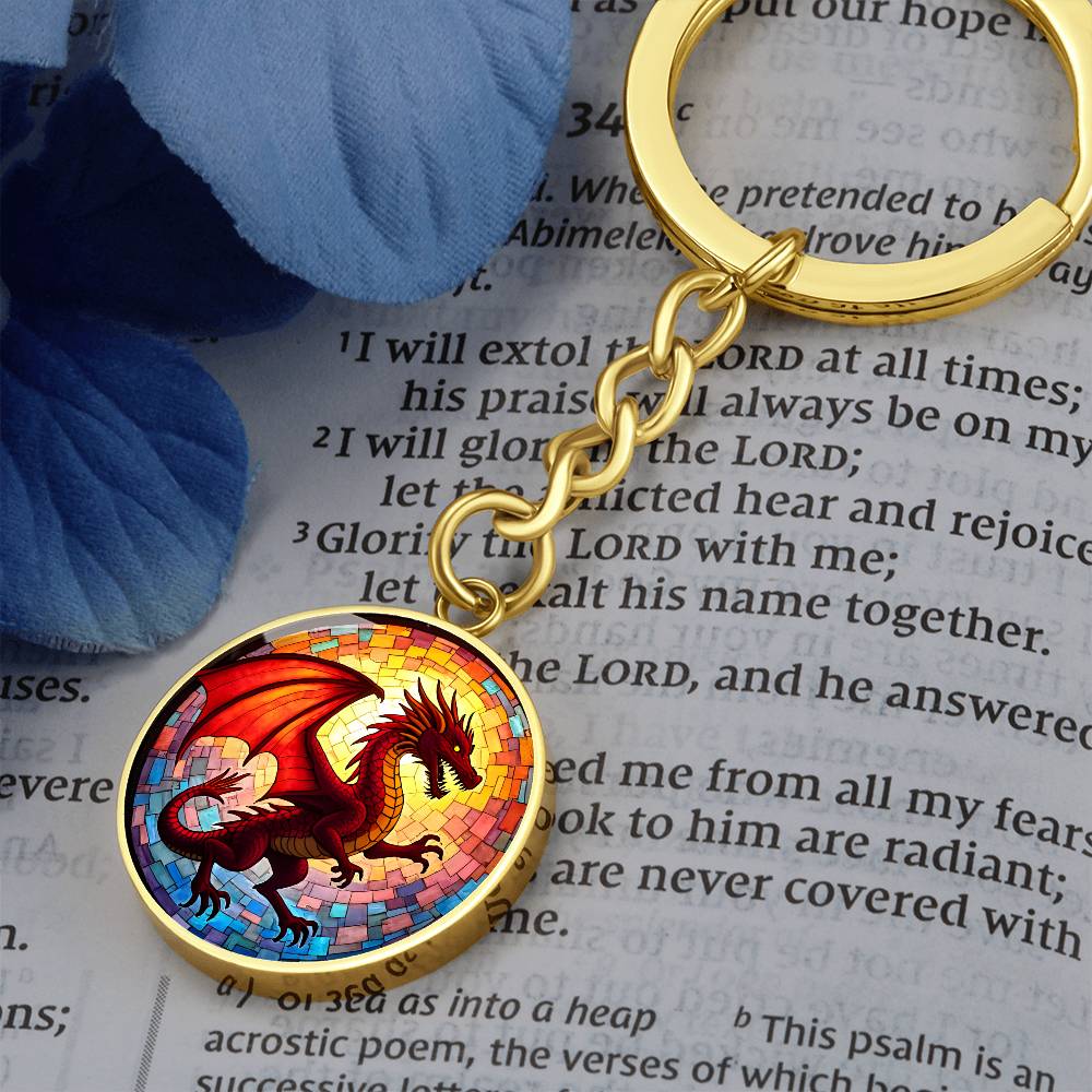 Red Dragon Pendant Necklace