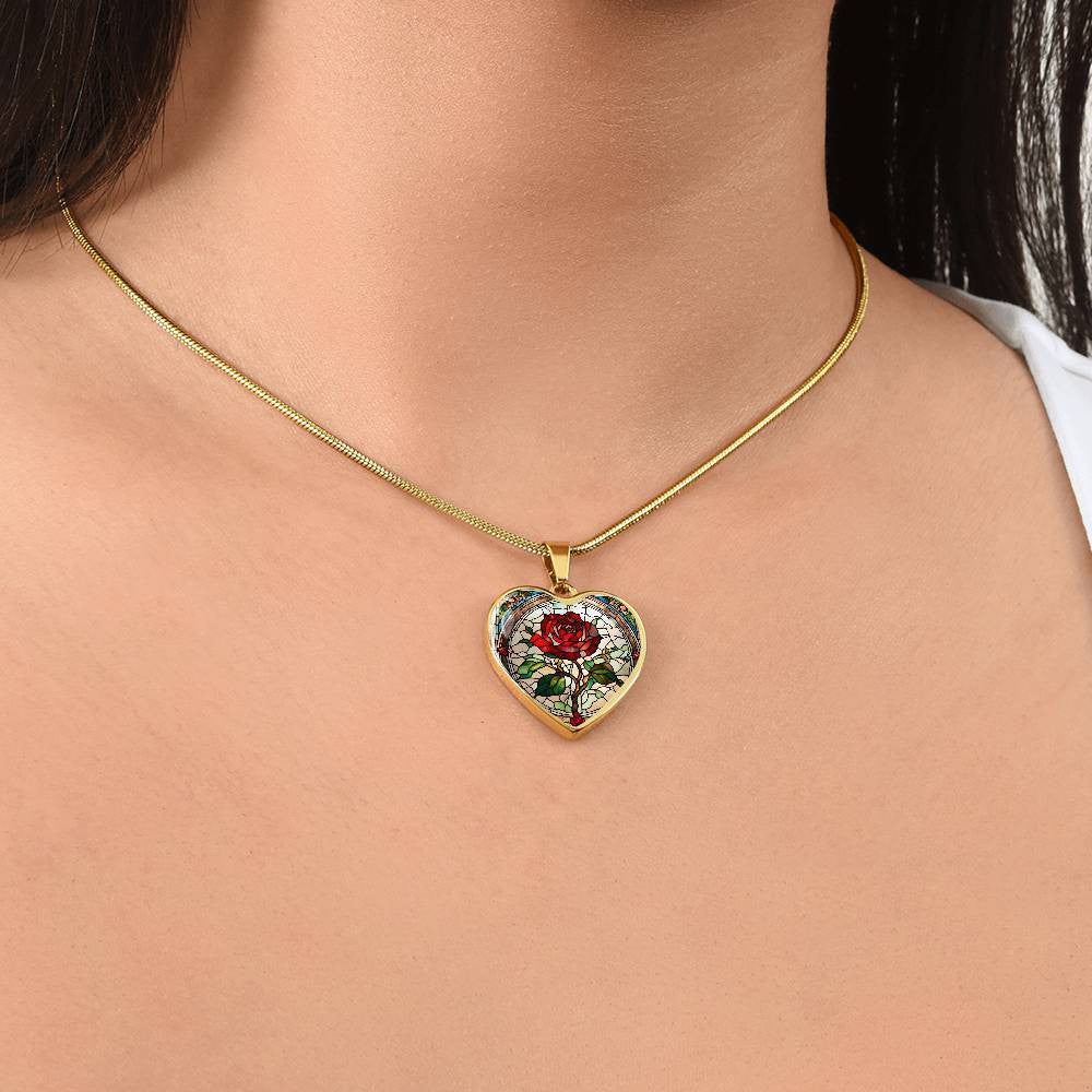 Heart Necklace with Engraving-[Heartfelt Family Gift]