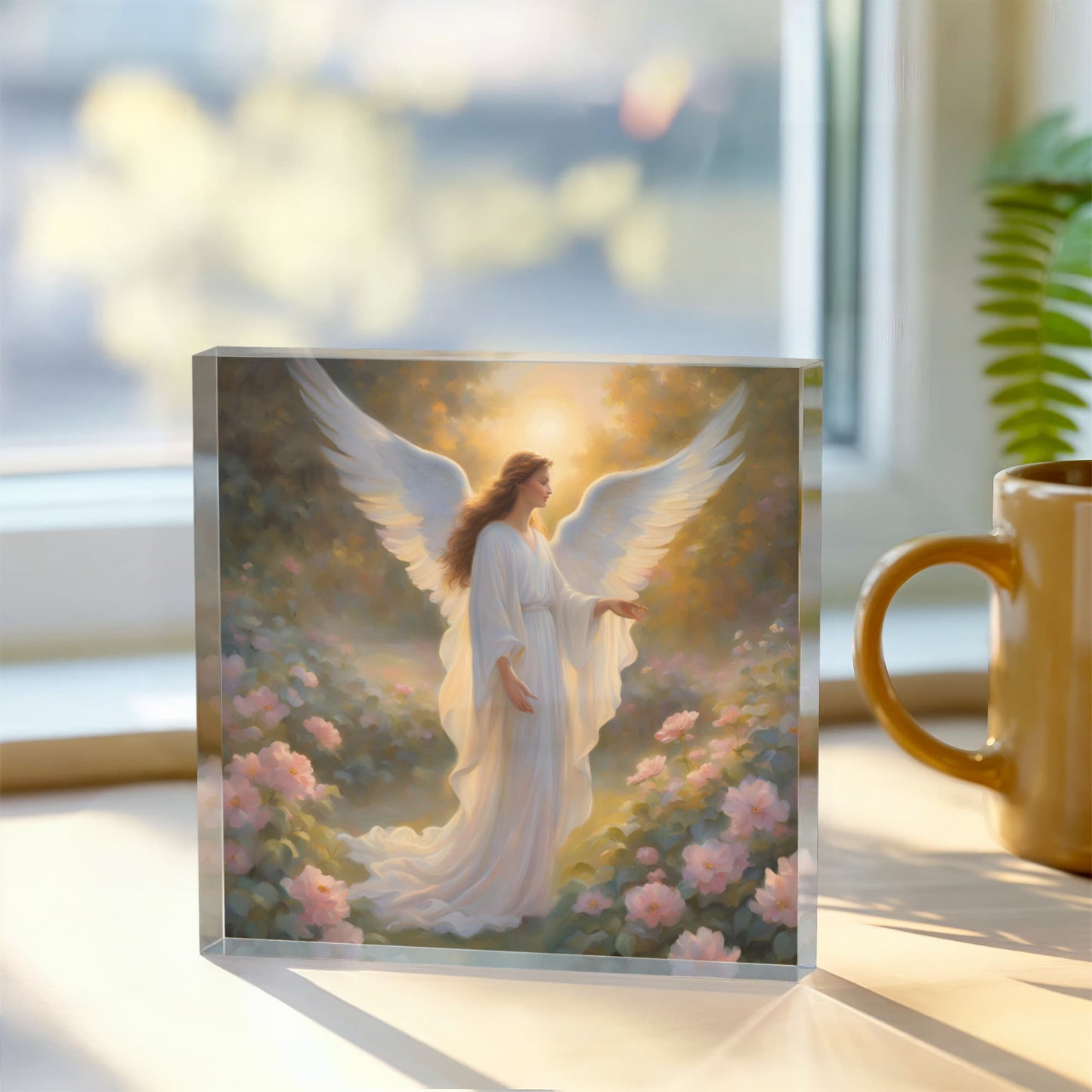 Guardian Angel Religious Decorative Plaque