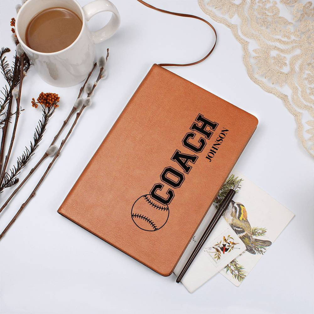 Personalized Baseball Coach Journal-[Heartfelt Family Gift]