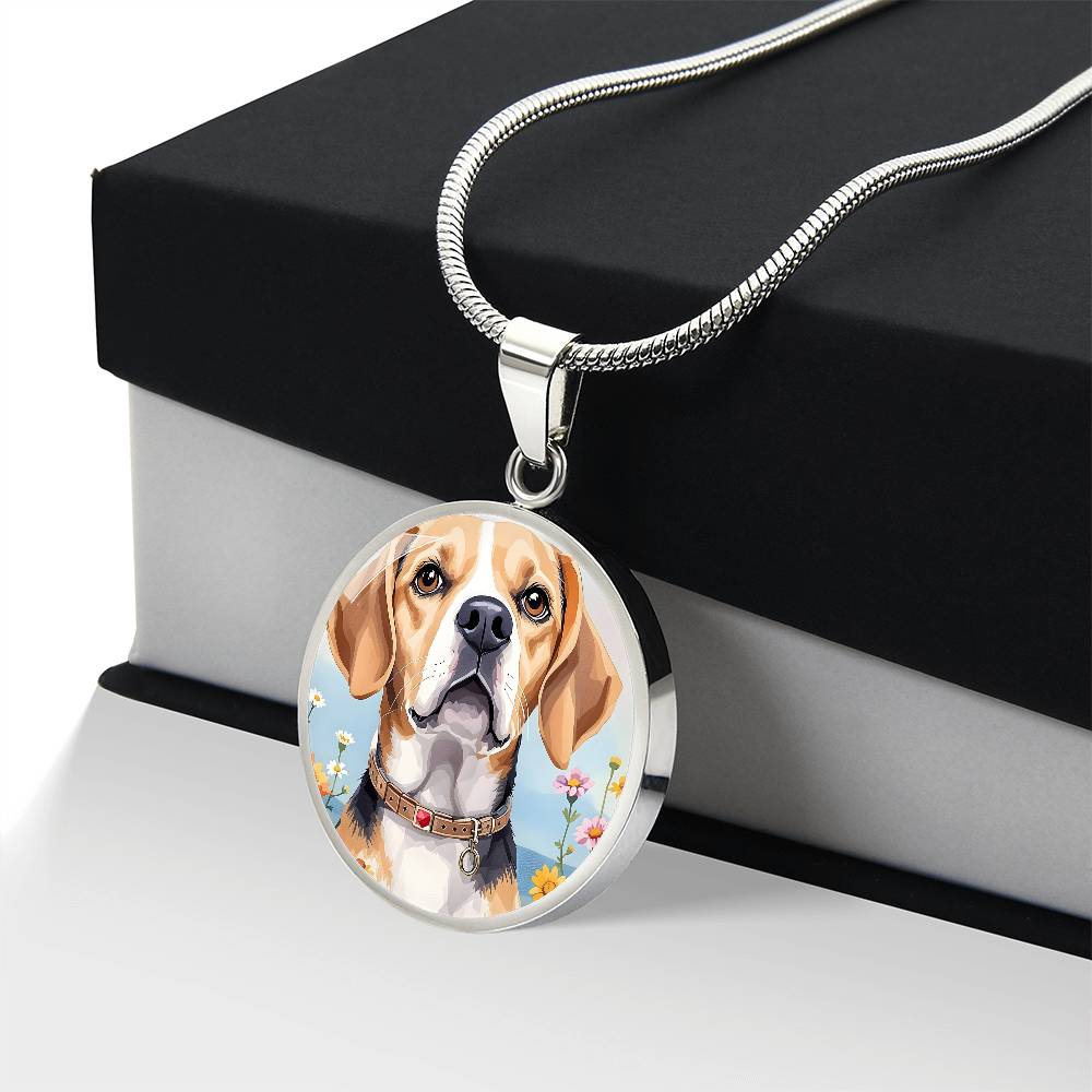 Beagle Dog Pendant Necklace