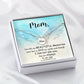 You left me Mom Memorial Necklace-[Heartfelt Family Gift]