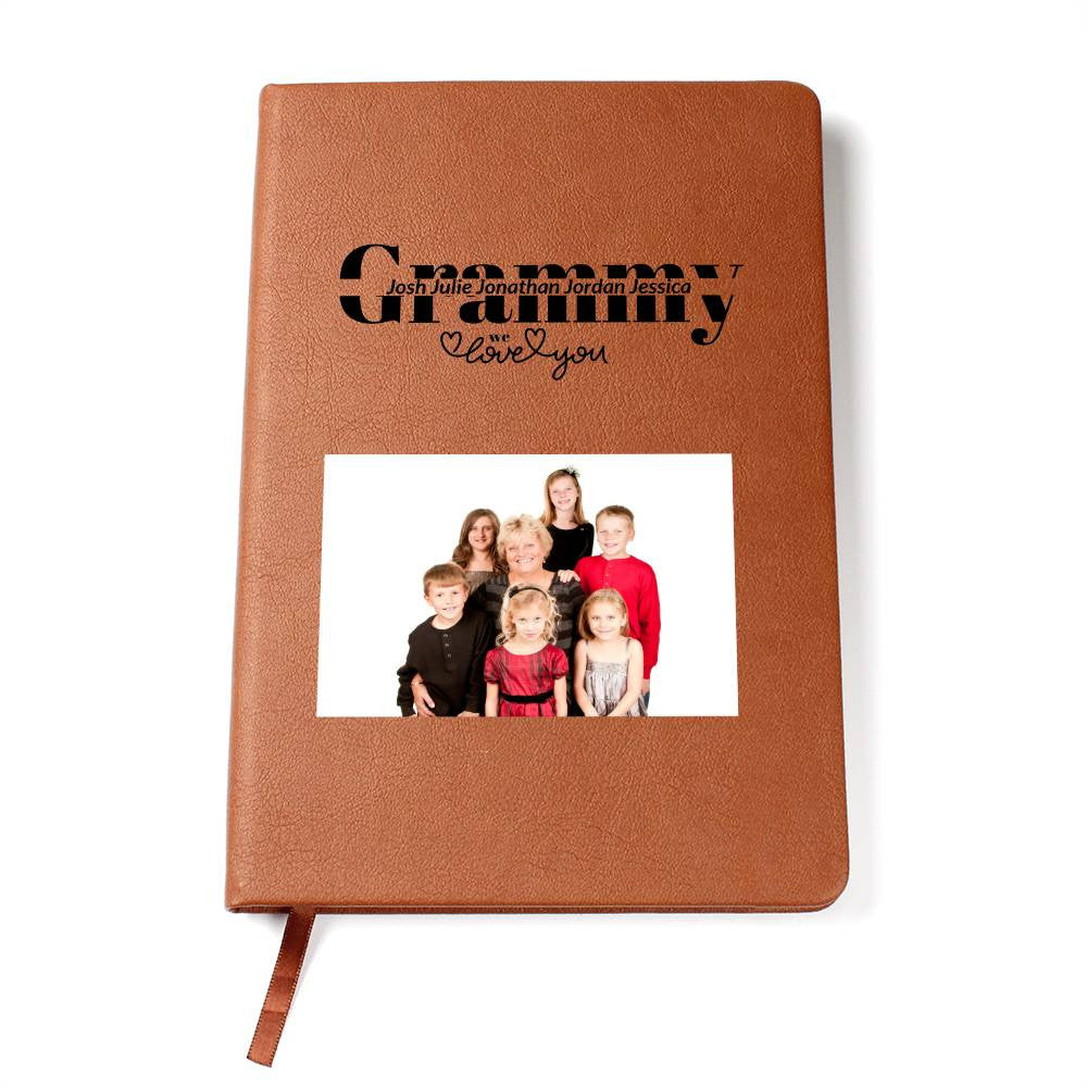 Grammy Personalized Keepsake Journal with Grandkids Names and Photo-[Heartfelt Family Gift]