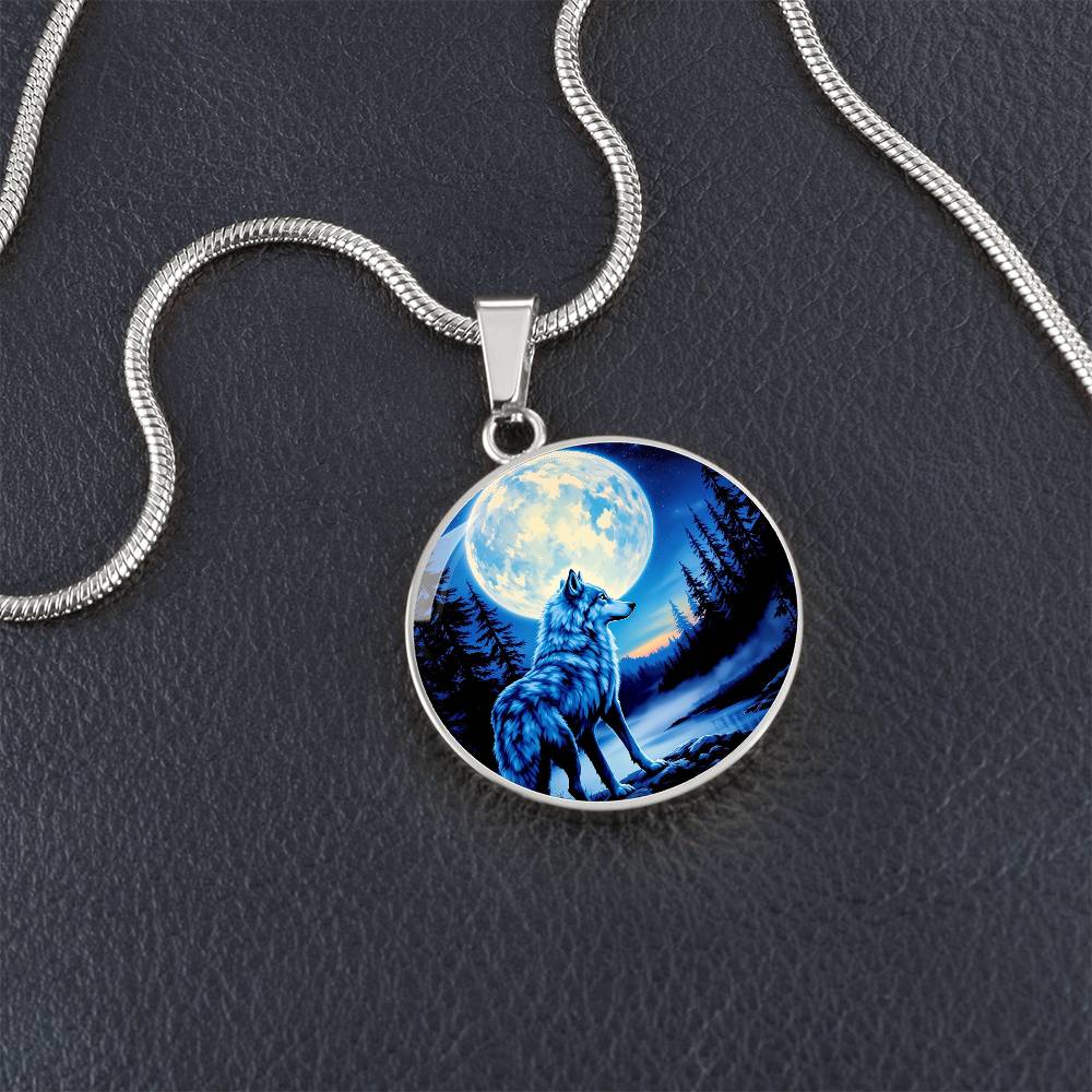 Personalized Winter Wolf Necklace or Bracelet