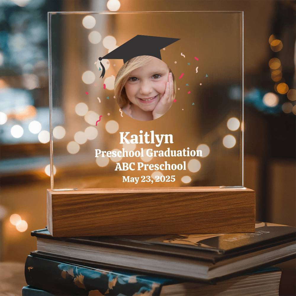 Personalized Preschool Graduation Plaque-[Heartfelt Family Gift]