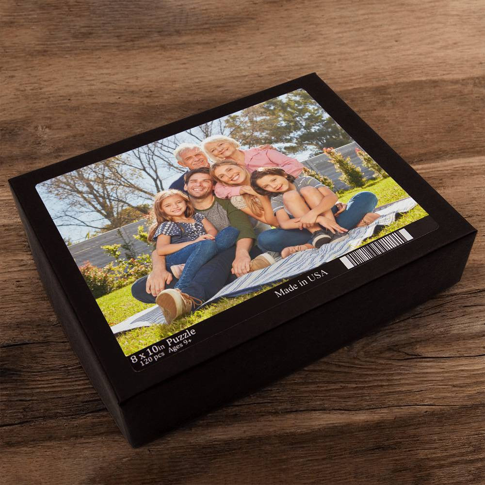 Custom Photo Jigsaw Puzzle 8" x 10"-[Heartfelt Family Gift]
