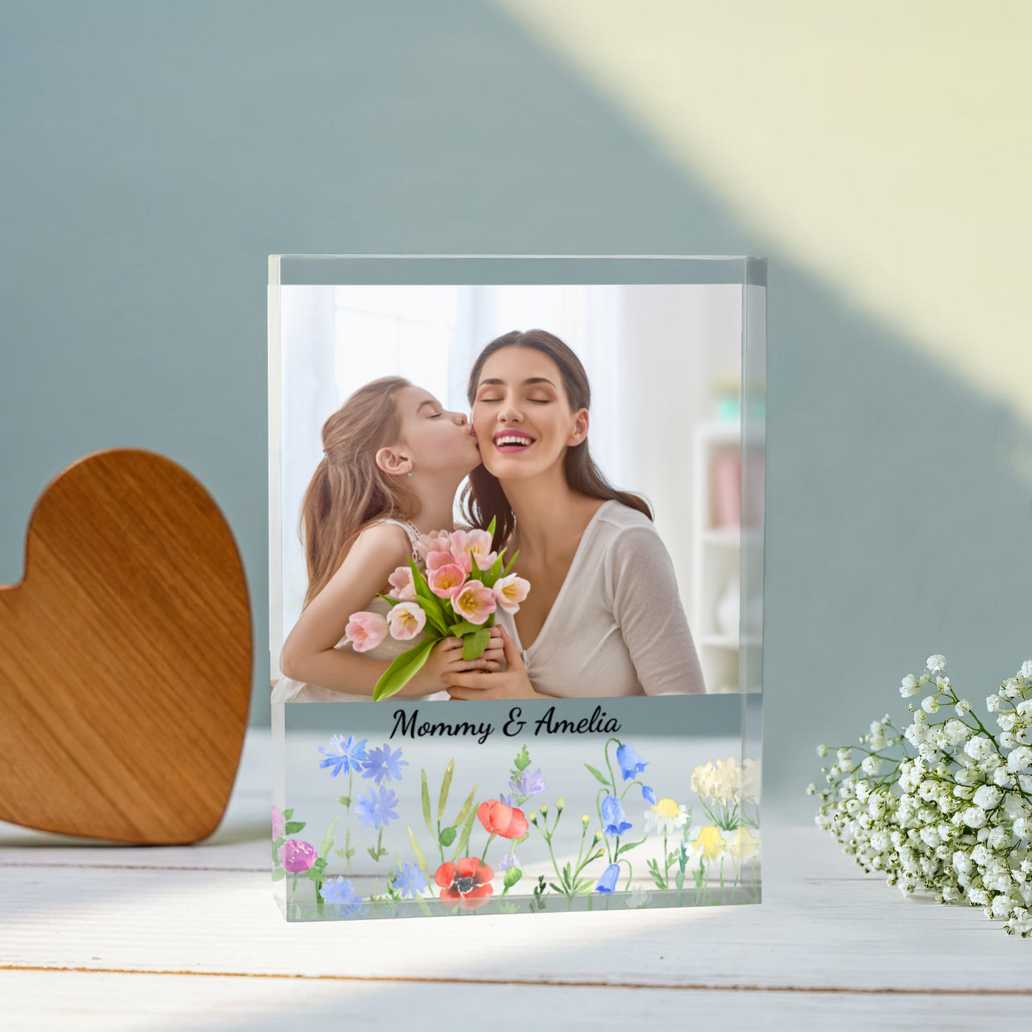 Mommy & Me Photo Acrylic Block