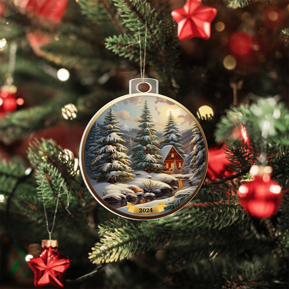 Winter Woodland Christmas Tree Ornament-[Heartfelt Family Gift]