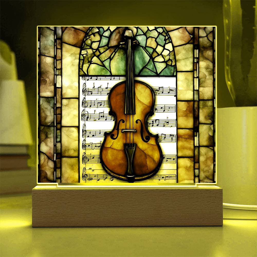 Violin Acrylic Plaque Gift for Music Lover-[Heartfelt Family Gift]