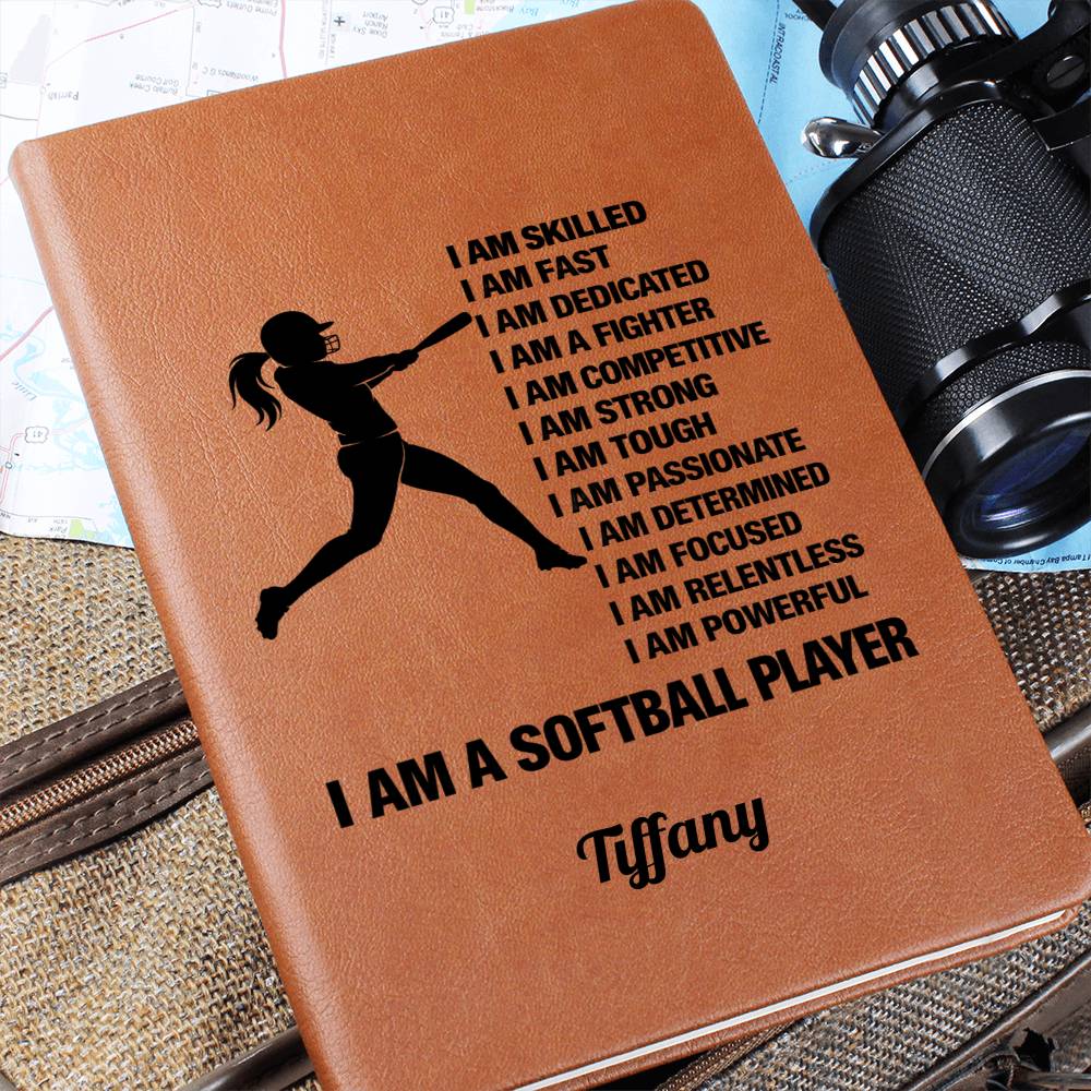 Personalized Softball Player Affirmation Journal