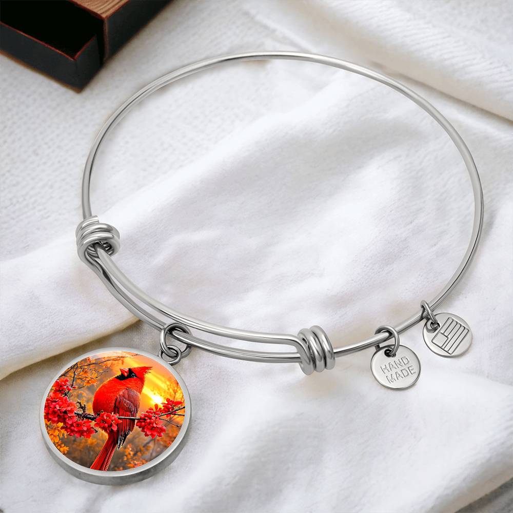 Cardinal Bird Personalized Necklace