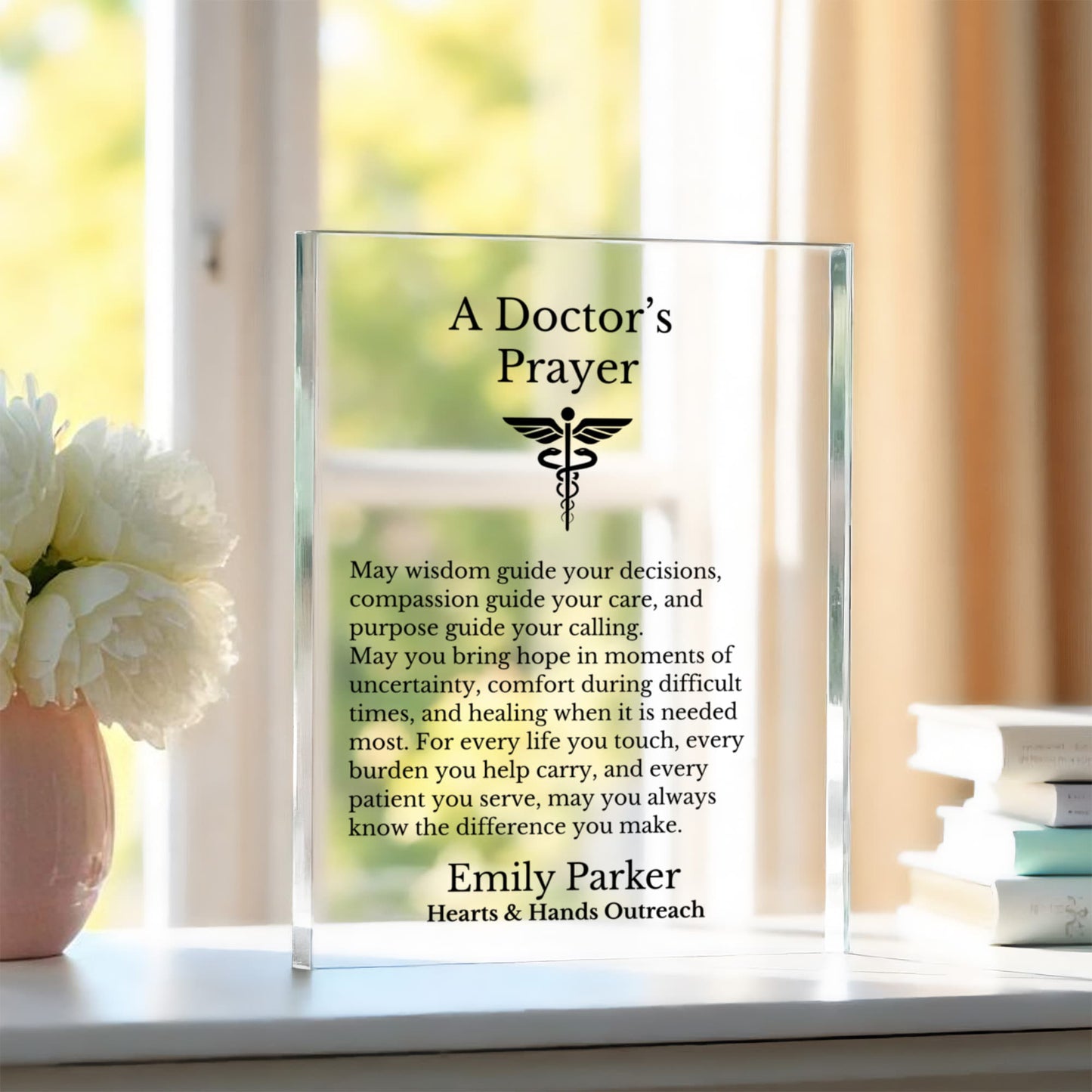 A Doctor's Prayer Blessing Plaque Gift