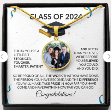 Graduation Personalized Photo necklace-[Heartfelt Family Gift]