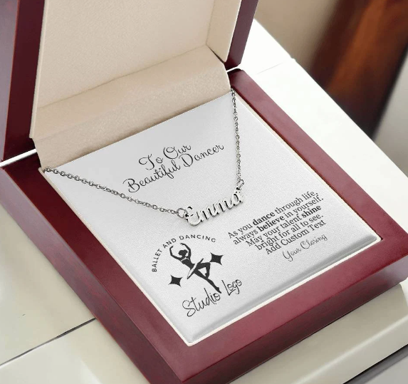 Custom Dance Gymnastics Team Necklace-[Heartfelt Family Gift]
